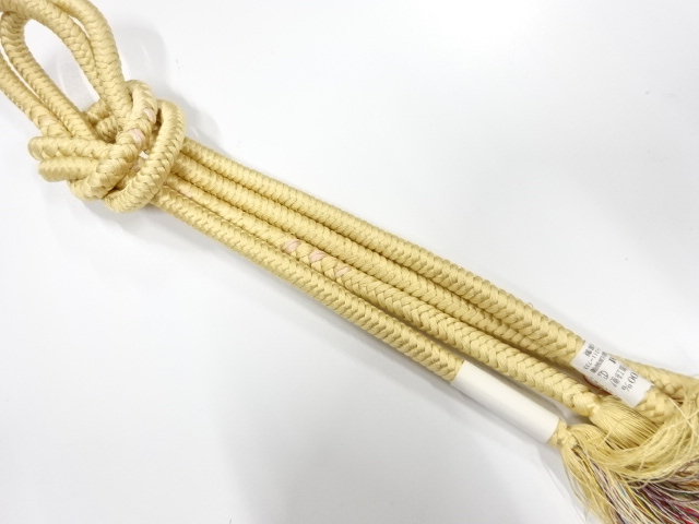 未使用品　正絹　手組帯締め